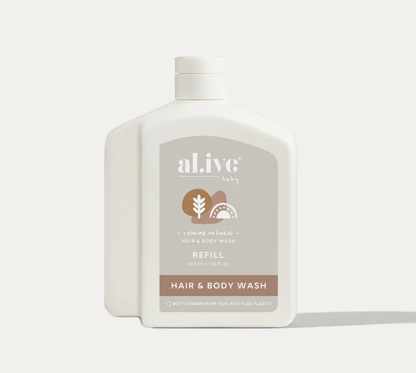 AL.IVE | BABY BODY WASH REFILL | OATMEAL 650ML