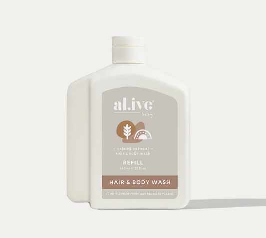 AL.IVE | BABY BODY WASH REFILL | OATMEAL 650ML