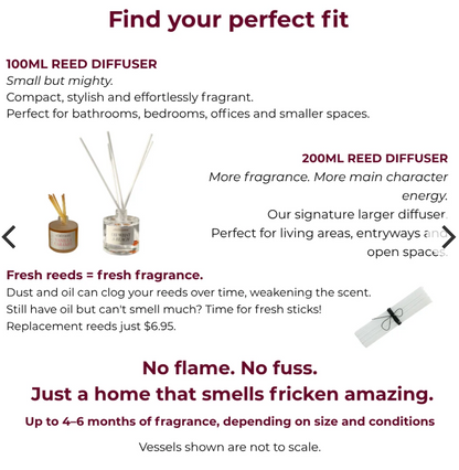 A LITTLE TAME- Reed diffuser 100mls
