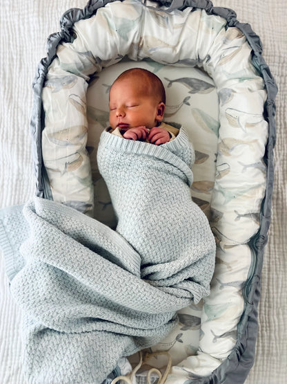 BABY  LOUNGER WHALES