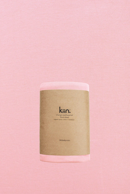 Kiin - Organic Change Pad/Bassinet Sheet - Peony