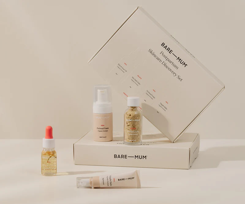 BARE-MUM - POSTPARTUM SKINCARE DISCOVERY SET