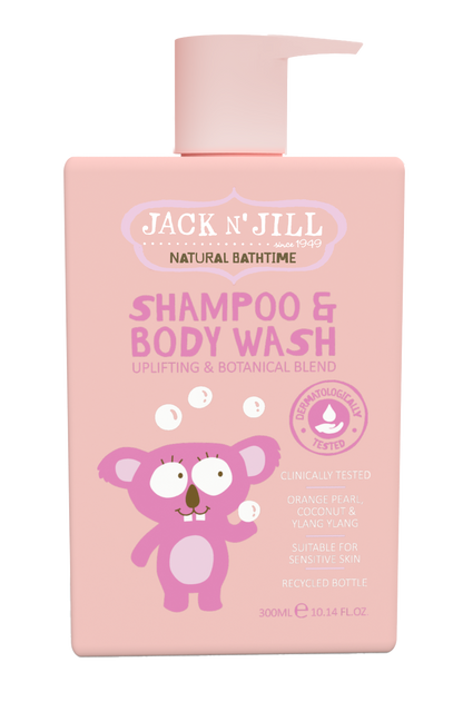 JACK 'N' JILL - SHAMPOO & BODY WASH - NATURAL 300ML