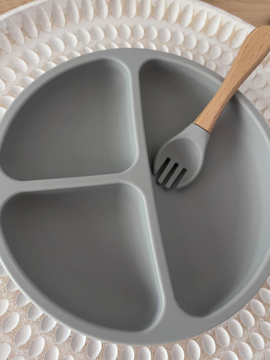 FEEDING - PLATE - GREY