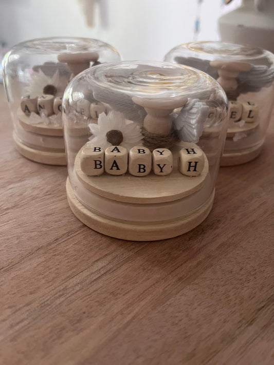 ANGEL DOME KEEPSAKE WITH PERSONALISED INITIALS