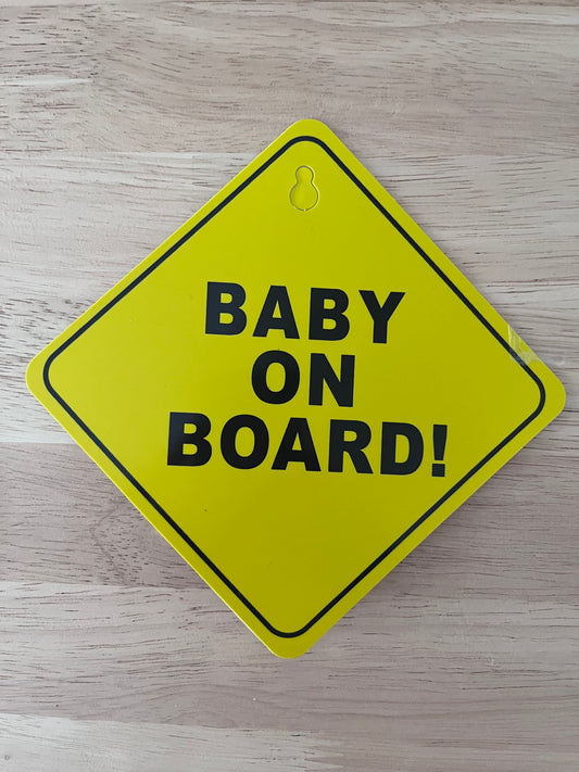 BABY ON BOARD SIGN